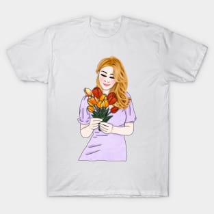 Tulip girl 6 T-Shirt